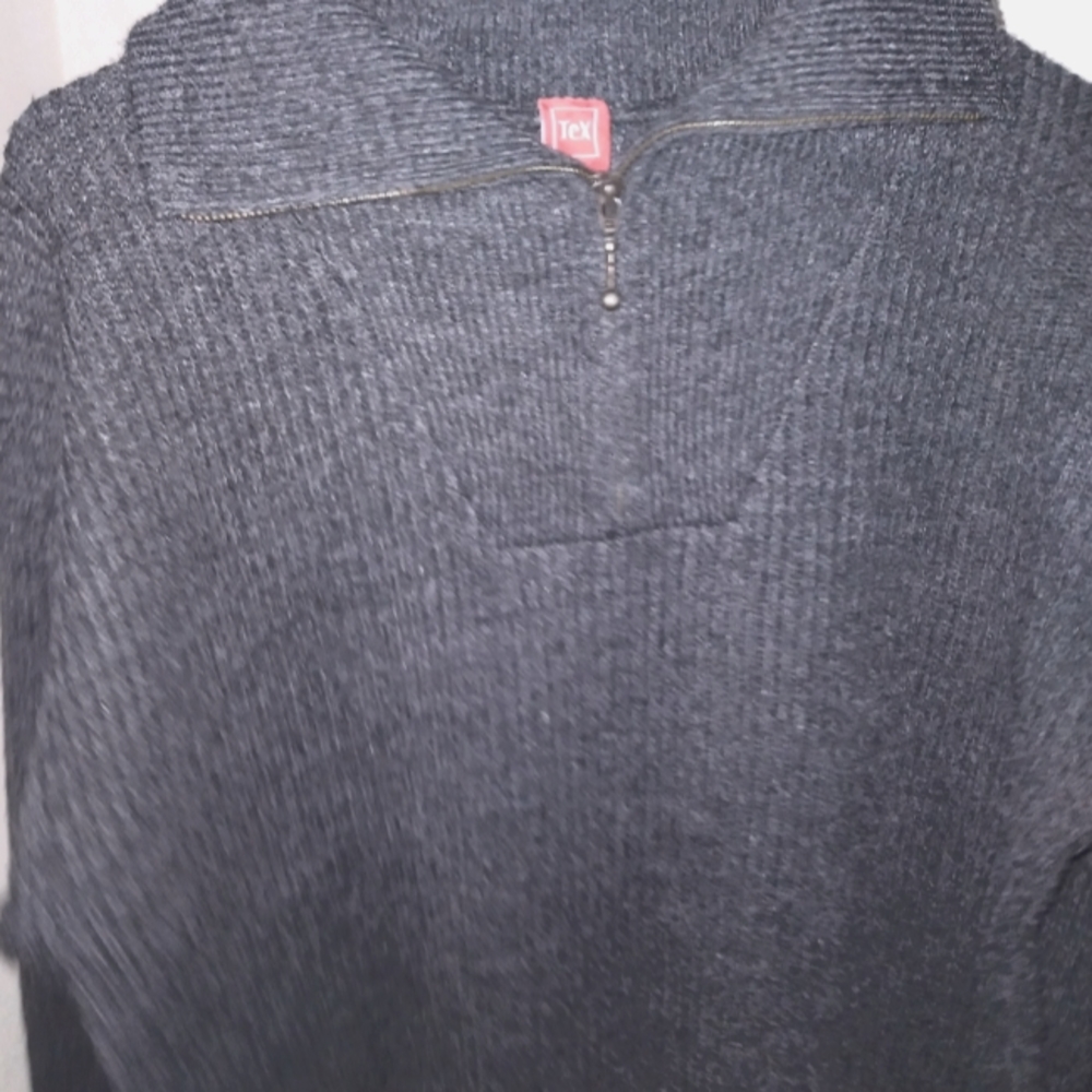 Tex Wool Black Long Sleeve Sweater